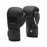 LEONE 1947, Guantes De Boxeo unisex para adulto, Negro, 12 oz, GN059