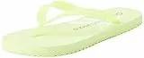 Calvin Klein Jeans Chanclas para Mujer Beach Sandal Sandalias, Amarillo (Lime Sorbet/Bright White), 39