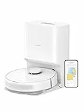 DREAME D10 Plus Gen 2 Robot Aspirador y Fregasuelos 2 en 1, 6000Pa, con Base Autovaciado, LiDAR Navegación, Capacidad de Superar Obstáculos de 20MM, Mapa Multicapa, 5200 mAh Batería, Blanco