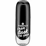 Essence Gel Nail Colour, Gel Polish, No. 46 From Dusk Till Yawn, Black, Long-Lasting, Colour-Intense, Gely, Shiny, No Acetone, Vegan, Microplastic Particles Free (8 ml)