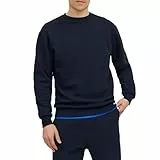 JACK & JONES Jjebradley Sudadera Crew Noos, Sudadera Hombre, Marino, L