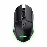 Trust Gaming GXT 110 Felox Ratón Inalámbrico Gaming Recargable, Batería de 80h, 800-4800 dpi, Iluminación LED Multicolor, 6 Botones, Ratón Gaming para Portátil, PC, Windows - Negro