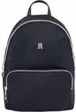 Tommy Hilfiger Mochila Mujer Poppy Backpack Mediana, Azul (Space Blue), Talla Única