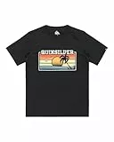 Quiksilver, Ev Sun Faded Camiseta de Manga Corta, Niño, 14 años, Black