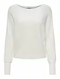 ONLY ONLADALINE L/S Short PULLO KNT Noos Suéter pulóver, Snow White, XL para Mujer