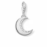 Thomas Sabo - Charm con Cierre de Mujer, Plata de Ley 925 con Circónita, Plateado