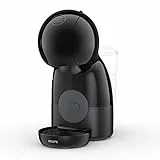 Krups Nescafé Dolce Gusto Piccolo XS - Cafetera cápsulas, 15 bares de presión, 1500 W potencia, depósito de 0.8 L, monodosis multibebidas frías y calientes, manual, compacta, negro y gris