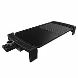 Cecotec Plancha de Asar Eléctrica Tasty&Grill 3000 BlackWater MixGrill. 2600 W, Revestimiento Antiadherente, Superficie Mixta, Termostato Regulable, Apta para Lavavajillas