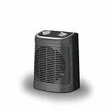Rowenta Comfort Compact SO2330 Calefactor 2400 W, función Silence, 2 velocidades, fácil de transportar, termostato regulable, función ventilador, gris/negro