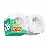 Meross Enchufe Inteligente, WiFi Enchufe Inteligente con Control Remoto, Compatible con Alexa, Google Assistant y SmartThings, WiFi Smart Plug 16A 3840W. Paquete de 2, Blanco