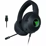 Razer Kraken V3 X USB - Auriculares para Juegos con Cable USB (Ultraligero de 285g, Diafragmas de 40mm Triforce, Micrófono cardioide HyperClear, Sonido Envolvente 7.1, Chroma RGB) Negro