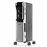 Taurus Dakar Radiador de aceite de 7 elementos, 3 niveles de potencia, Termostato ajustable, Protección sobrecalentamiento, Bajo consumo, Piloto luminoso, 1500 W