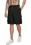 Urban Classics Drawstring Cargo Shorts Pantalones Cortos Cargo, Hombre, Negro, 4XL