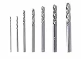 Dremel 628 - Brocas de precisión, Juego de accesorios con 7 brocas multiuso para herramienta rotativa