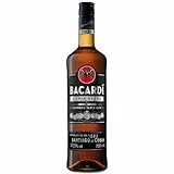 Ron Negro Superior BACARDÍ Carta Negra, ALC. 37,5 %, 70 cl / 700 ml, el icónico ron caribeño, perfecto para cócteles tropicales