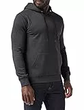 FM London Hyfresh Pullover Capucha, Forro Polar y Tecnología de Protección Frente a Olores, Suave, Cómoda y Duradera Gris Oscuro (Charcoal 22) Small para Hombre