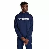 hummel Hmlmover Cotton Hoodie Sudadera con Capucha, Marine, Extra-Large para Hombre