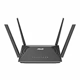 ASUS RT-AX52 (AX1800) Dual Band WiFi 6 Router Extensible, Instant Guard, Programación de Control Parental, VPN Integrada, Compatible con AiMesh