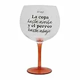 Mr. Wonderful - Copa de balón - La copa hasta arriba y el perreo hasta abajo - Copa de balón con mensaje - Realizada en vidrio - Capacidad: 70 cl.