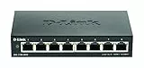 D-Link DGS-1100-08V2, Switch Smart 8 puertos Gigabit, RJ-45, Gestión web, Layer 2, VLAN, sobremesa, sin ventilador, IGMP Snooping, VoIP VLAN, QoS, Seguridad red, sin ventilador, Negro
