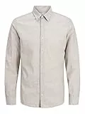 JACK&JONES JUNIOR Jack & Jones Boy Hemd Junior Camisa de Manga Larga, Vajilla, 152 para Niños