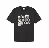 Springfield Camiseta Día De Los Muertos Graphic, Negro Estandar, S para Hombre
