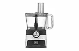 BOJ Procesador de Alimentos FP-3500X – Robot de cocina multifunción (Picadora, Batidora, Amasadora, Ralladora), Discos y Cuchillas acero inoxidable, Capacidad 2L, 1000W, 2 velocidades + función Pulse