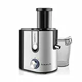 Taurus - Licuadora Eléctrica Liquafruits Pro Compact 600W | 2 Velocidades | Boca Ancha 65mm | Filtro Inox Extraíble | Compacta | Acero Inoxidable | Antigoteo | Jarra 350ml | Depósito 1.2L | Gris