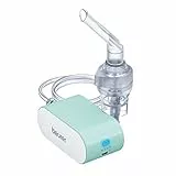 Beurer SR IH 1 Inhalador, con batería recargable para el tratamiento de las vías respiratorias superiores e inferiores, para resfriados y asma, silencioso y portátil, con tecnología de aire comprimido