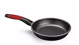 BRA Premiere Sartén 26 cm, Aluminio Fundido, Tricapa con Revestimiento Antiadherente reforzado sin PFOA, apta para todo tipo de Cocinas incluida Inducción, color Rojo