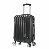 1990s Maleta de Cabina Policarbonato 55x40x20cm (40L) - 20 Pulgadas - NegroGris