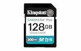 Kingston Canvas Go Plus SDXC Tarjeta de Memoria Gen4 200MB/s C10 UHS-I U3 V30 128GB-SDG4/128GB
