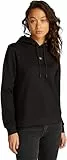 Calvin Klein Hoodie Mujer Woven Regular con Capucha, Negro (CK Black), XXL