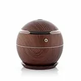 InnovaGoods® Humidificador, humidificador aceites esenciales, difusor aceites esenciales. 2W, 130ml, temporizador hasta 7H, difusor de aromas con LED multicolor, Mini humidificador silencioso.