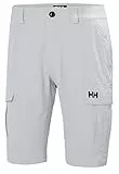 Helly Hansen Hombre Pantalones Cortos Cargo HH Quick-Dry, Gris Niebla, 32