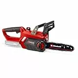 Einhell GE-LC 18/25 Li - Solo - Motosierra a batería Power X-Change 18 V, longitud de corte: 23 cm, velocidad de corte: 4.3 m/s, cadena y espada Oregon, Color Rojo, Sin Batería