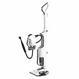 Polti Vaporetto 3 Clean, Escoba a Vapor con Limpiador Portátil a Vapor y Aspirador sin Bolsa, 3 en 1, 12 Accesorios Incluidos, Calentamiento en 30 Segundos, Potencia Máxima 1800 W, Blanco y Gris