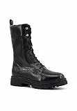 Geox D Iridea, Botas Mujer, Negro 15, 39 EU