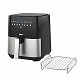 JOCCA - Freidora sin aceite con temporizador 1450W | Freidora de Aire Caliente | Capacidad 5 litros | Air Fryer | Cocina Sana | Temperatura Ajustable…