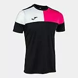 Joma Camiseta Manga Corta Crew v Negro Rosa Blanco