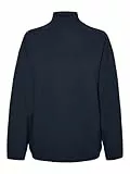 VERO MODA Vmgold LS Highneck Pinstripe Jersey Ga Punto, Azul Marino, S para Mujer