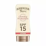 Hawaiian Tropic Satin Protection Ultra Radiance - Loción Solar de Protección Media SPF 15 Protege y Suaviza la Piel, Fragancia Frutas Tropicales - 180 ml