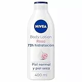 NIVEA Loción Corporal Rosa (400 ml), crema corporal con aceite de argán y fragancia de rosa, crema hidratante corporal para 72 horas de hidratación profunda completa