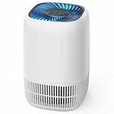 AROEVE Purificador de Aire con Filtro HEPA H13 de 3 Etapas, con un Consumo de Energía de tan solo 5W, Silencioso a 22db con Aroma, Combate el Polen, el Humo y el Pelo de Mascotas