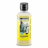 Limpiacristales Concentrado RM 503 de Kärcher, para la Limpieza sin Rayas de Ventanas, Cristales, Espejos y cabinas de Ducha, 500ml de Producto generan 6,25l de líquido Limpiador al diluirlo