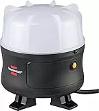 Brennenstuhl foco LED de trabajo BF 5050 M/foco LED portátil de 50W con una iluminación de 360° y toma de corriente (luz de trabajo con 5400lm, cable de 5m, enchufe adicional, IP54)