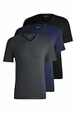 HUGO BOSS T-Shirt Vn 3p Co, Camiseta para Hombre, Azul Claro, L