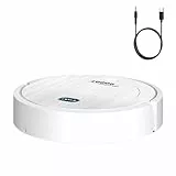 Robot aspirador – Aspirador robótico | Robot Cleaner | Aspirador robótico de carga automática para pelo de mascotas, suelos duros, alfombras, aspecto redondeado, robots pequeños robots de barrido