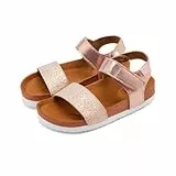 GIOSEPPO MOERS - Sandalias deportivas con punta abierta para Niñas, Aptas para el Agua, Cierre ajustable al tobillo, Color Cobre, 26 EU