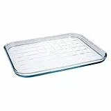 Pyrex Classic Vidrio Molde plano multiusos transparente, 32 x 26 x2cm